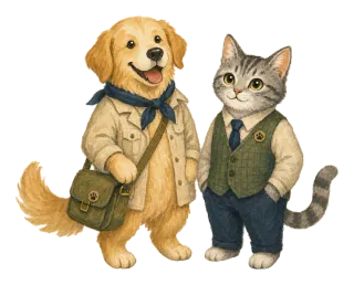 Pawrenthood's dog and cat companions